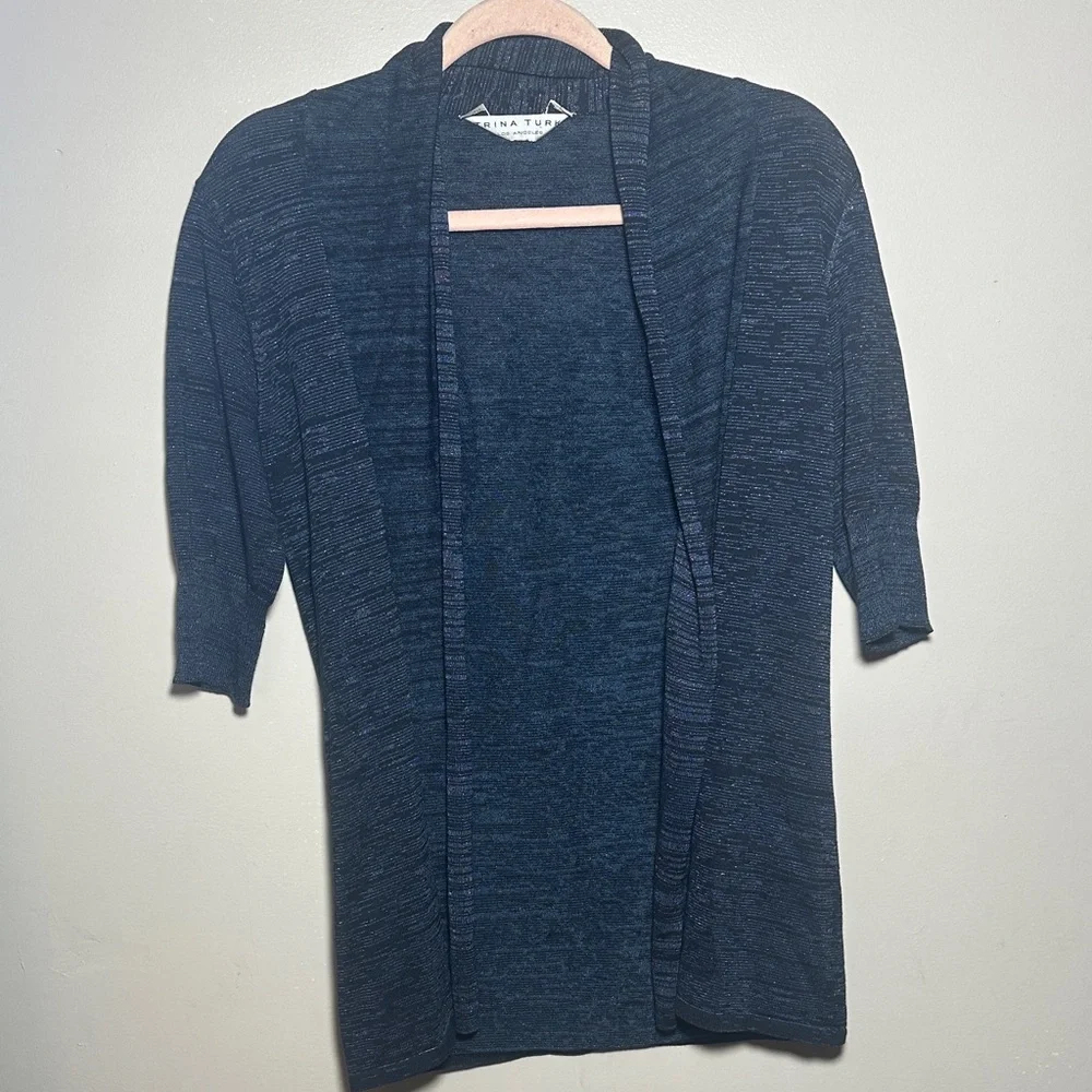 Trina Turk Metallic‎ Threaded Evening Cardigan | Medium